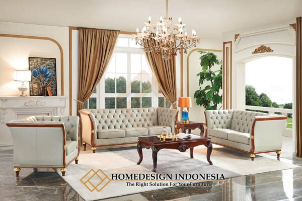 Sofa Tamu Mewah Jepara Rangka Kayu Jati Perhutani JF-278.2