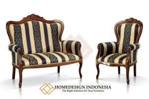 Sofa Tamu Mewah Klasik Natural Color Simple Elegant JF-277