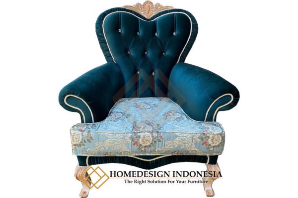 Sofa Tamu Mewah Ukiran Klasik Jepara Luxury Fabric JF-269.2