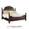 Tempat Tidur Mewah Kayu Jati Natural Classic Carving JF-288