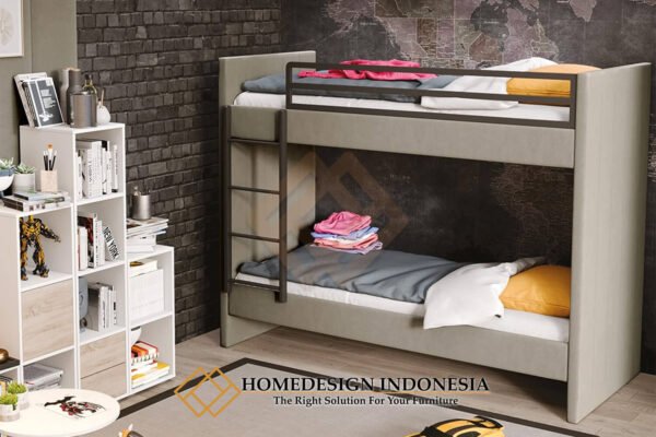 Tempat Tidur Tingkat Minimalis Cover Beludru Fabric JF-235.1