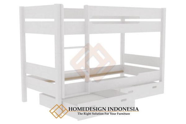 Tempat Tidur Tingkat Putih Solid Duco Best Seller JF-236