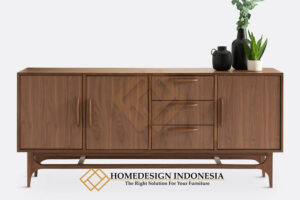 Bufet TV Jati Minimalis Cantik Desain Kekinian JF-324