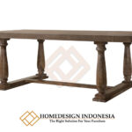 Desain Meja Makan Minimalis Rustic Mid Century Style JF-330
