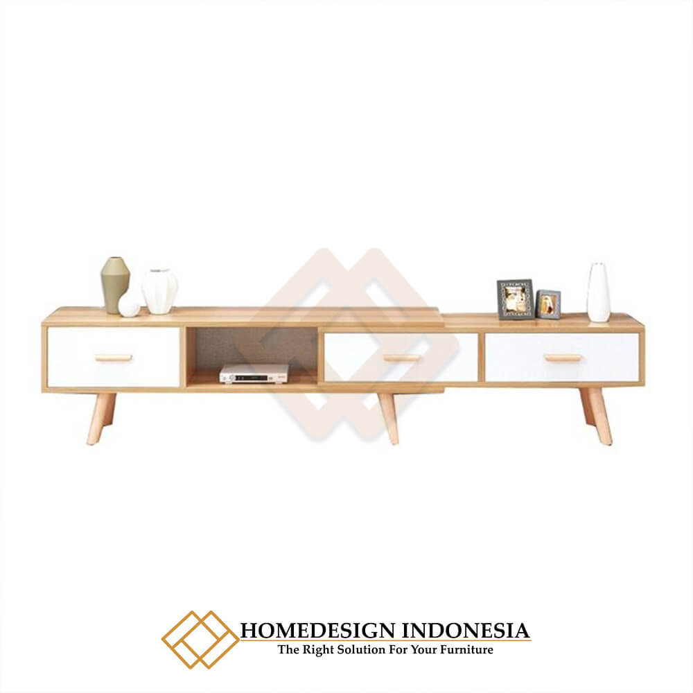 Meja TV Jati Minimalis Scandinavian Design JF-310
