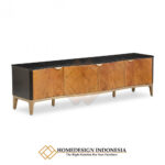 Meja TV Minimalis Mewah Premium Marquetry Veener Design JF-345