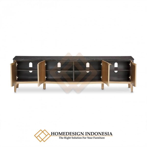 Meja TV Minimalis Mewah Premium Marquetry Veener Design JF-345.2