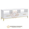 Meja TV Minimalis Putih Solid Simple Modern Design JF-312
