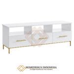Meja TV Minimalis Putih Solid Simple Modern Design JF-312