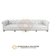 Sofa Chesterfield Kulit Asli Ukuran Besar 4 Seater JF-342