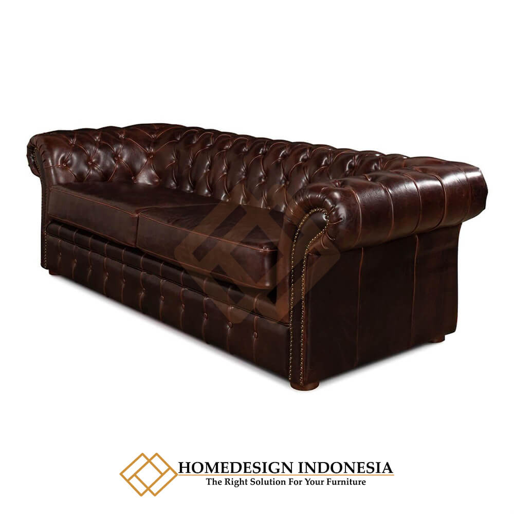 Sofa Chesterfield Minimalis Original Leather Kualitas Premium JF-341 Sofa Chesterfield Minimalis Original Leather Kualitas Premium JF-341