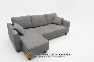 Sofa L Minimalis Rangka Kayu Jati Grade A JF-314