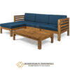 Sofa Outdoor Kayu Jati Grade A Minimalis Kualitas Terbaik JF-340