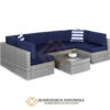 Sofa Outdoor Sunbrella Fabric Cover Minimalis Cantik JF-339