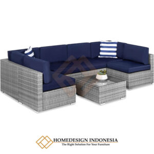 Sofa Outdoor Sunbrella Fabric Cover Minimalis Cantik JF-339