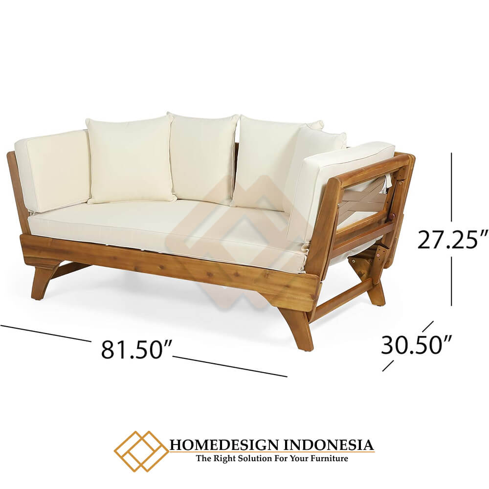 Sofa Outdoor Teak Premium Minimalis Homedesign Indonesia JF-337.2 Sofa Outdoor Teak Premium Minimalis Homedesign Indonesia JF-337.2