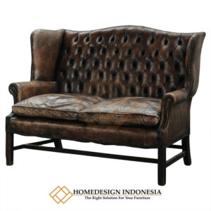 Sofa Tamu Chesterfield Wing Chair Desain Cantik JF 343
