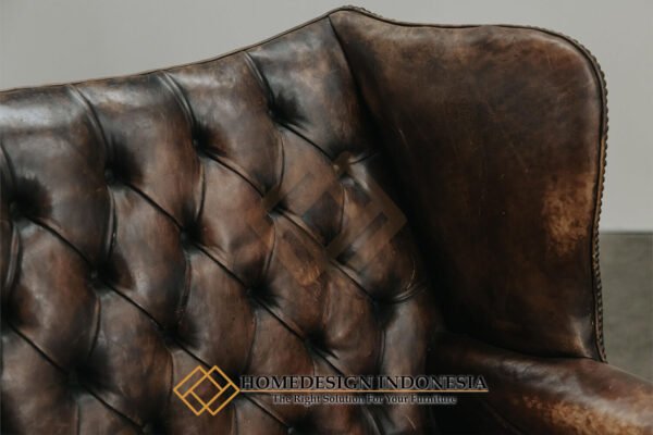 Sofa Tamu Chesterfield Wing Chair Desain Cantik JF-343.2
