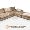 Sofa Tamu Sudut Minimalis Luxury Beludru Fabric JF-313