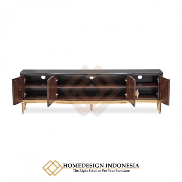 TV Cabinet Minimalis Eksklusif Natural Dark Brown Color JF-346.2