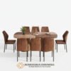 Harga Meja Makan Minimalis Jepara Gervinci Marquetry Style JF-359