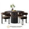 Meja Makan Bundar Minimalis Modern Eksklusif Design JF-360