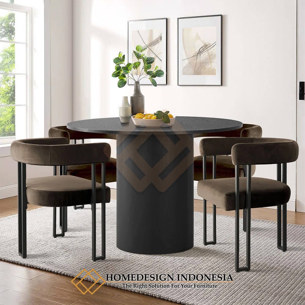 Meja Makan Bundar Minimalis Modern Eksklusif Design JF-360.1 Meja Makan Bundar Minimalis Modern Eksklusif Design JF-360.1