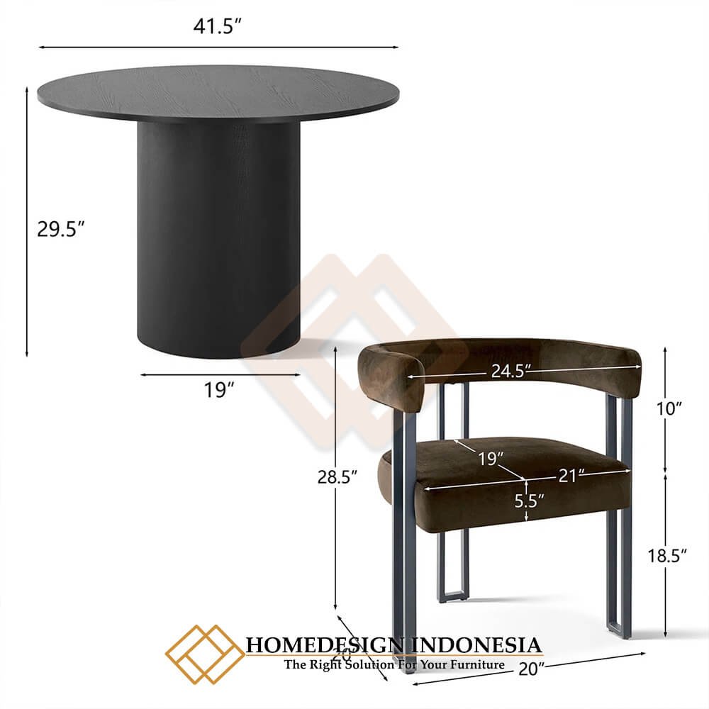 Meja Makan Bundar Minimalis Modern Eksklusif Design JF-360.2 Meja Makan Bundar Minimalis Modern Eksklusif Design JF-360.2