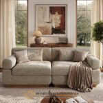 Model Sofa Minimalis Terbaru Rangka Kayu Jati Solid Jepara JF-374