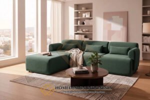 Sectional Sofa Minimalis Model Anggun Soft Fabric JF-368