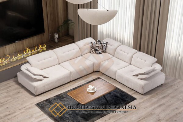Set Sofa Sudut Minimalis Modern Soft Royal Foam Design JF-365.2