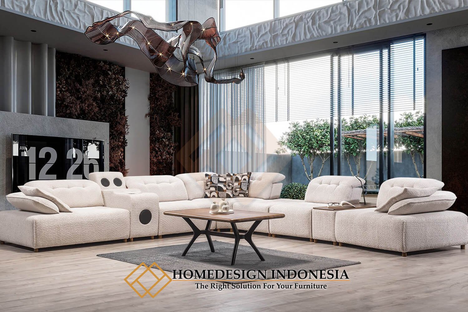 Set Sofa Sudut Minimalis Modern Soft Royal Foam Design JF-365 Set Sofa Sudut Minimalis Modern Soft Royal Foam Design JF-365
