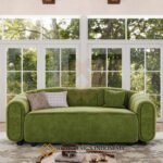 Sofa Minimalis 2 Seater Modern Design Soft Fabric Cantik JF-373