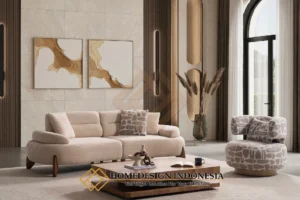 Sofa Minimalis Modern Rangka Kayu Jati Solid Desain Cantik JF-361
