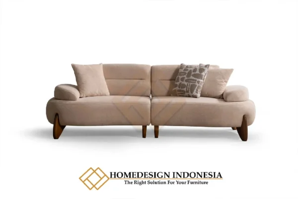 Sofa Minimalis Modern Rangka Kayu Jati Solid Desain Cantik JF-361.1