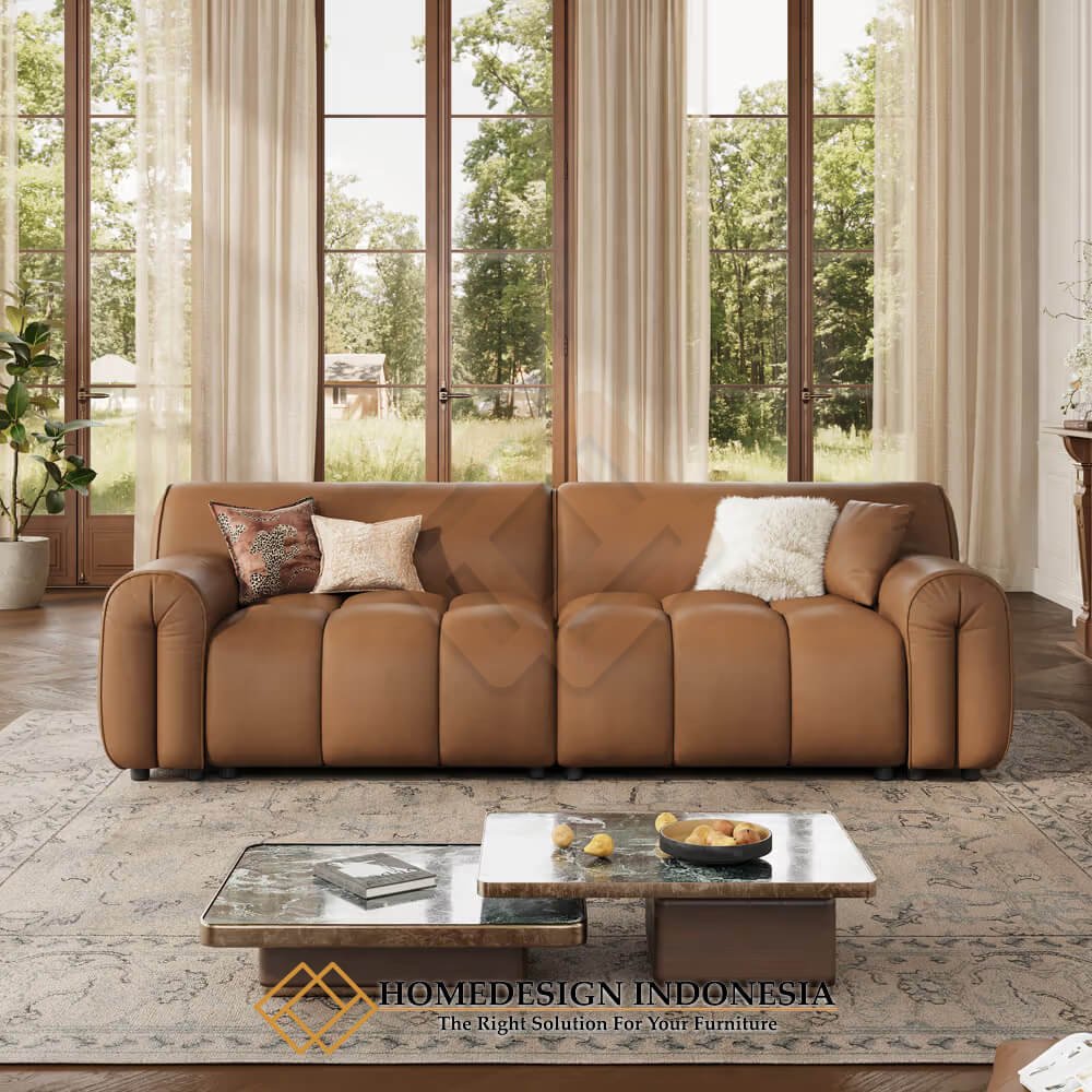 Sofa Tamu Minimalis 2 Dudukan Elegant Leather Original JF-376