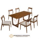 Valerie Dining Table Solid Teak Wood Minimalist JF-356