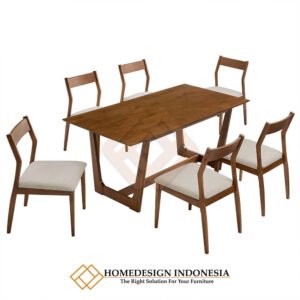 Valerie Dining Table Solid Teak Wood Minimalist JF-356