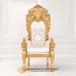 King Of Thrones Chair Elegant Golden Shine JF-381.1