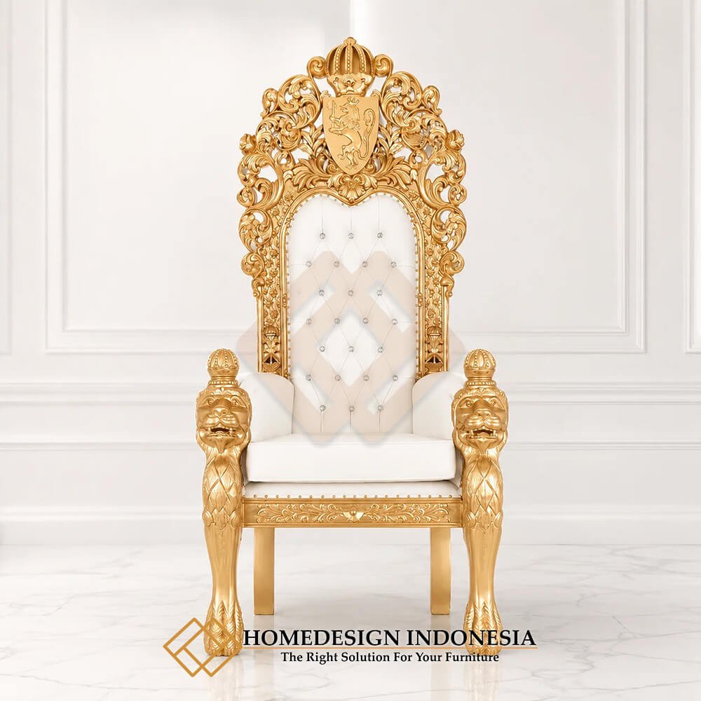 King Of Thrones Chair Elegant Golden Shine JF-381 King Of Thrones Chair Elegant Golden Shine JF-381