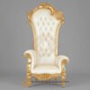 Kursi Sofa Mewah Emas Model King Chair Ukiran Cantik JF-388