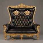 Luxury Queen Chair Crown Carving Design Best Seller JF-385