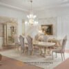 Meja Makan Mewah Venesia Luxury Carving Furniture Klasik JF-389