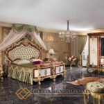 Model Tempat Tidur Mewah Kerajaan Marquetry Style JF-408