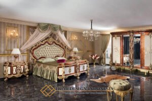 Model Tempat Tidur Mewah Kerajaan Marquetry Style JF-408