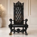 Royal King Chair Luxury Carving Britanian Style Exclusive JF-383