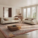 Set Sofa Tamu Minimalis Terbaru Rangka Kayu Jati Premium JF-393