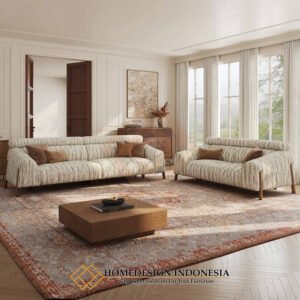 Set Sofa Tamu Minimalis Terbaru Rangka Kayu Jati Premium JF 393