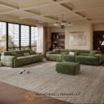Sofa Set Minimalis Jepara Green Matcha Soft Royal Foam JF-394