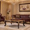 Sofa Tamu Mewah Chesterfield Desain Ukiran Cantik JF-401